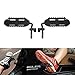 SXMA Foot Pegs Solid Steel Black Foot Rest Kick Panel, Front Foot Pegs Foot Rest for 2007-2017Jeep Wrangler JK & Unlimited