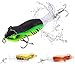 Kraken 3 Whopper-Plopper Topwater Bass Fishing Lures! 3.5in Bait Floating Rotating Tail Frog Poppers Lure for Bass Pike
