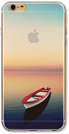 Iphone 6 Plus Case,floral Print Stunning Transparent Clear Slim TPU Skin Shell Cover for Apple Iphone 6+,beautiful Fashion Scenery Design Cases (Scenery Pattern Iphone 6 Plus 5.5 Inch) (Color 8)