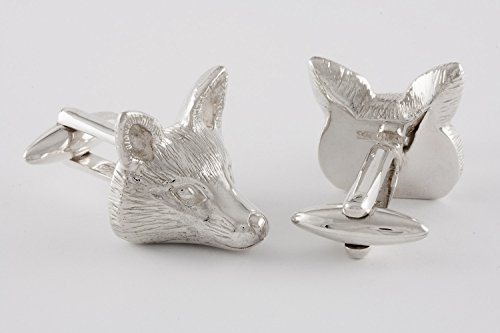 ZAUNICK Fox Cufflinks, Sterling Silver