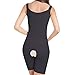 Shymay Women's Shapewear Seamless Compression Mid Thigh Wear Your Own Bra Singlet, Black, Tag size 3XL=US size 10-12