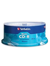 Verbatim 700 MB 40 x 80 Minuto Música Recordable Discos CD-R, 25-disc Spindle 96155