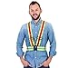 Tuvizo LED Reflective Vest with Lights. High Visibility Safety Reflector for Running or Cycling