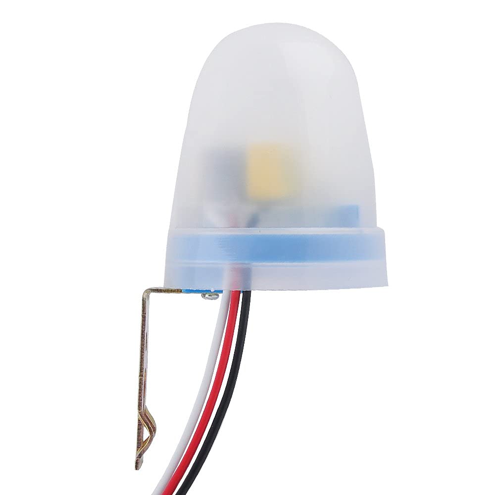 Sensky 12V DC 10A Photocell Sensor Switch IP55 Waterproof Dusk Till Dawn Light Switch Outdoor Light Control Sensor Automatic Photocell Switch for Road Light, Garden Light, Outdoor Light