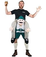 Bodysocks Adult Piggyback Lederhosen Carry On Fancy Dress Costume