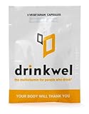 Drinkwel for Hangovers, Nutrient Replenishment & Liver Support (10 To Go Packets with with Organic Milk Thistle, N-acetyl Cysteine, Alpha Lipoic Acid, and DHM)