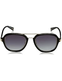 Marc Jacobs marc172s Aviator anteojos de sol, Color negro y dorado   Dark Grey degradado, 54 mm