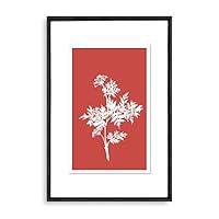 Framed Canvas Wall Art Abstract Flower Canvas Prints Home Artwork Decoration for Living Room,Bedroom - 16x24 inches