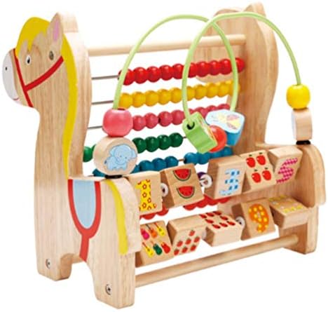 HailBuyers Wooden Abacus Horse with Counting Numbers