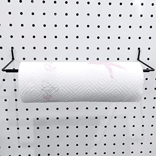 5 Pack Extendable Pegboard Paper Towel Holder,Pegboard Hook for