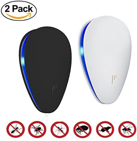 [NEW VERSION] Ultrasonic Pest Repeller - BEST Pest Control 2-Pack with DOUBLE IMPACT - Plug-In Electronic Home Repellent Anti Mice, Ant, Roach, Mosquito, Outdoor/Indoor
