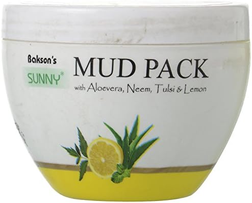 Bakson Sunny Mud Pack with Aloevera, Neem, Tulsi &amp; Lemon, 150 g