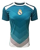 Real Madrid Official Training Jersey for Kids and Adults, Teal Color, Shirt
