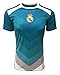 Real Madrid Official Training Jersey for Kids and Adults, Teal Color, Shirt