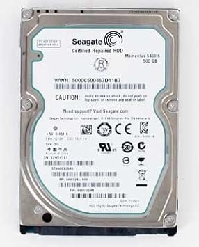 Seagate Momentus 5400.6 500GB (ST9500325AS) 2.5' SATA (RECERTIFIED, 1 Jahr Gewährleistung)