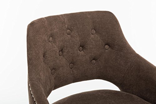 Set Of 2 Oliver Smith Contemporary Tufted Nailed Microfiber Modern Sofa Chair Sofa Arm Chairs 10009 Brown - Thumbnail 2