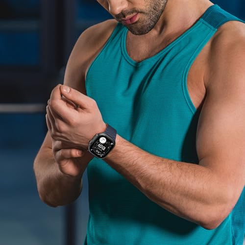 Sixmoat Compatible con Apple Watch Correa 49mm 46mm 45mm 44mm 42mm para Hombre Mujere, Correa Magnética Deportiva de Silicona para iWatch Ultra SE Serie 11 10 9 8 7 6 5 4 3 2 1, (Indigo-Marrón)