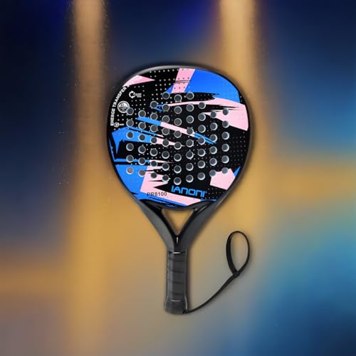 Padel Racket 100% Carbon Fiber – EVA Memory Foam Core – Lightweight Professional Performance Paddle with Carry Bag – 3 Colors With bag