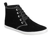 Arider CROSS-03 Men's Hi-Sleek Lace Up Fashion sneaker Shoes- Black