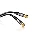 KabelDirekt – SAT Cable, Coaxial – Internet, Satellite Cable – TV/Aerial/Coax Cord with F-Connector, Metal Plug – Designed in Germany – 50ft (Radio, DVB-C, DVB-S2 – Black)
