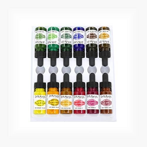 Dr. Ph. Martin's Spectralite Private Collection Liquid Acrylics, 0.5 oz, Set of 12 (Set 2), 30 ml (Pack of 1) - Image 5