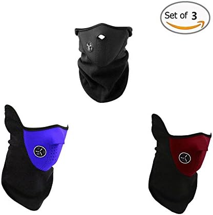 Cotton Fleece Face Mask, Neck and Ear Warmer,Neck Warmer Face Mask Cycling Motorcycle Bike Ski Helmet Wind Veil Snowboard