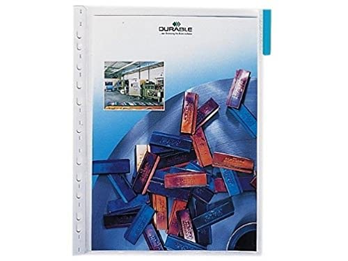 Durable Zichtpaneel A4, zakje 5 stuks, blauw