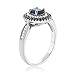 Blue Sapphire 925 Sterling Silver Women's Engagement Ring (1.62 cttw, 7X5MM Oval Cut, Available in size 5, 6, 7, 8, 9)