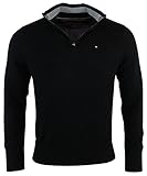 Tommy Hilfiger Mens Half-Zip Mock Neck Sweater
