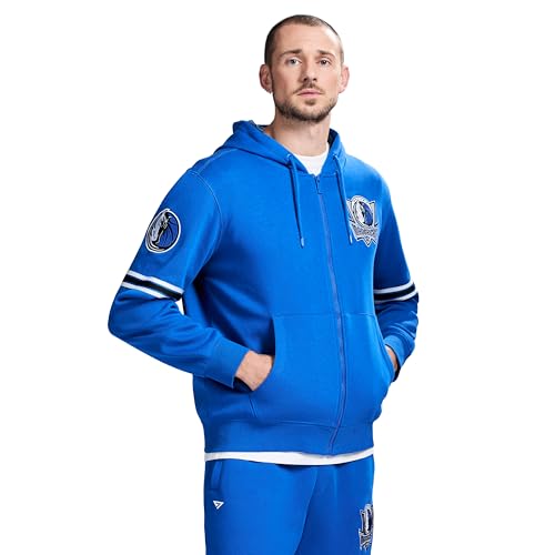 GAME 7 x NBA Officially Licensed Men's Full-Zip Up Long Sleeve Hooded Fleece Sw…