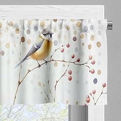 Ambesonne Birds and Nature Window Valance Pack of