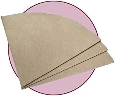 FOX PRIME Bonded Natural Pre-folded Circular Coffee Filters (100 Filters) for Chemex, Bodum and other Coffeemaker Precision Brewing with Free FOXGALLERY Coffee Guide