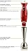 Ovente Multi Purpose Immersion Hand Blender with Detachable Stainless Steel Blades, 300 Watts, 2 Blending Speeds Stick Blender for Smoothies, Puree Baby Food, and Sauces, Red (HS580R)
