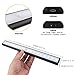 Motion Sensor Light Wireless Cabinet Lights for Closet,Drawer,Cupboard, 18-led Motion Sensing Under Cabinet Lighting,USB Rechargeable Magnetic Stick-on Anywhere LED Light Bar, White Light, Black