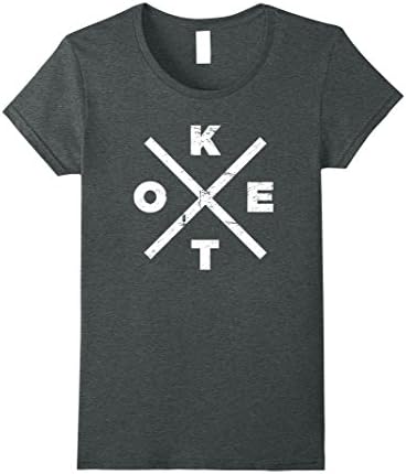 Womens Distressed Keto T-Shirt Small Dark Heather