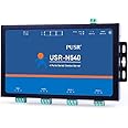 PUSR 4 Ports RS485 to Ethernet Converter MQTT Modbus Gateway Networking Serial Port Communication Server USR-N540