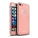 iPhone 7 Case, Rebex & Ipaky All-Around Protective Cover Thin Slim [Non-Slip] Dual Hard Case with Tempered Glass Screen Protector for iPhone 7 (Rose Gold)