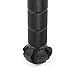IUNIO Original Extension Bar Installed with Rubber Trekking Pole Tip Compatible for Camping Axe and Pickaxe - Black