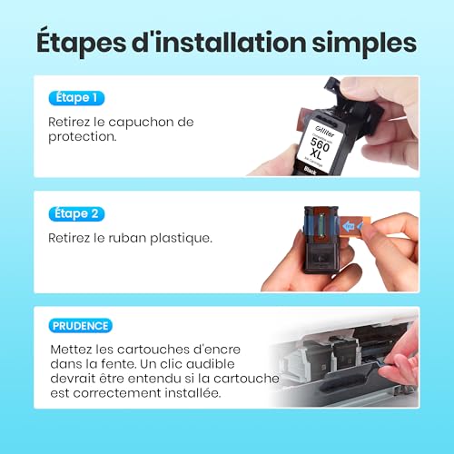 PG-560 XL CL-561 XL PG 560XL CL 561XL Ink Cartridges Replacement for Canon Cartridges 560 561 Multipack for Pixma TS5350i TS7450i TS7450a TS7451i TS5351i TS5350 (Black Colour)