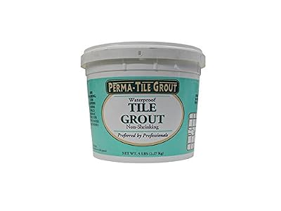 CMP 5 LB Waterproof Stain Resistant White Tile Grout - USA Made