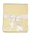 Thermal Waffle Weave Baby Blanket with Satin Nylon Trim (Yellow)