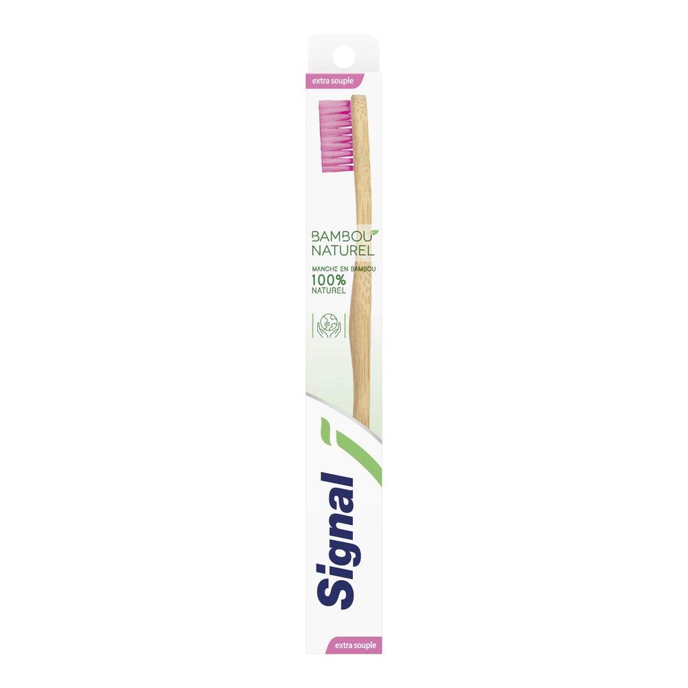 Signal Manual Toothbrush Bamboo 100% Natural Extra Soft Pack of 1