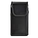 Turtleback Belt Case for iPhone 6 Plus 6S Plus (5.5) Black Vertical Holster Leather Pouch with Heavy Duty Rotating Ratcheting Belt Clip