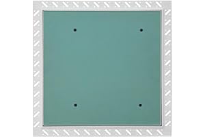 Byson Access Door 12" x 12" Drywall Access Panel Tape in - Ideal for Walls and Ceilings - Detachable Hinged Push Lock Door with Steel Frame Drywall Door