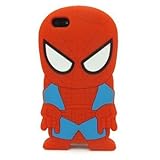 iPhone 6 Case, Maxbomi - 3D Cute Cartoon Marvel Yankees Justice Team New York Super Hero Gangs Spider Amazing Man Silicone Rubber Case for iPhone 6 4.7 inch