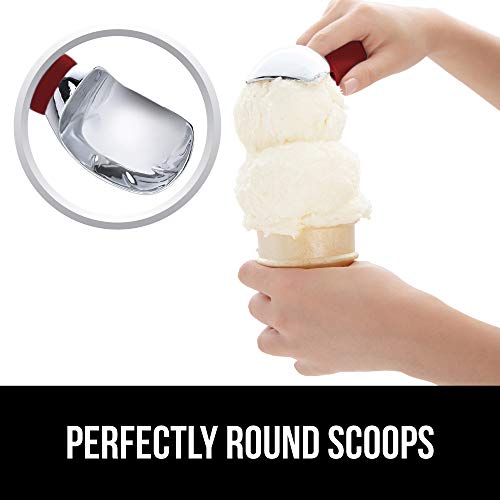 Gorilla-Grip-Premium-Ice-Cream-Scoop-Dishwasher-Safe-Scooper-with-Comfortable-Easy-Grip-Handle-Heavy-Duty-Durable-Design-Professional-Kitchen-Tool-for-Stuffing-Cookie-Dough-Sorbet-Red