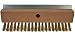 Bristles 4004 Industrial Strength Pizza Oven Stone Brush Scraper and Cleaner 10", Brown primary