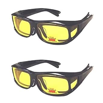 2 Pair Polarized Fit Over Lens Cover Italian Style Night