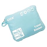Cozy-Soft Travel Blanket Compact Lightweight Portable with Bag (Sky Blue)