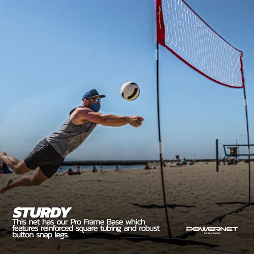 Freestanding Volleyball Warm Up Net Portable Design for